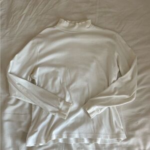 L.L. Bean Cream Long Sleeve Turtleneck